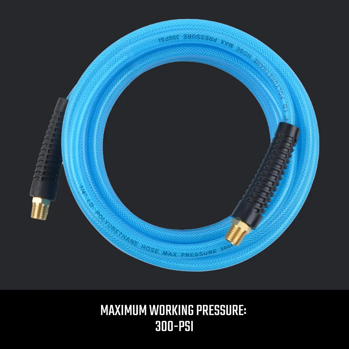 CRAFTSMAN 1/4-in x 25-ft Polyurethane Air Hose | Lightweight, Kink-Resistant, 300 PSI, Flexible - view 2