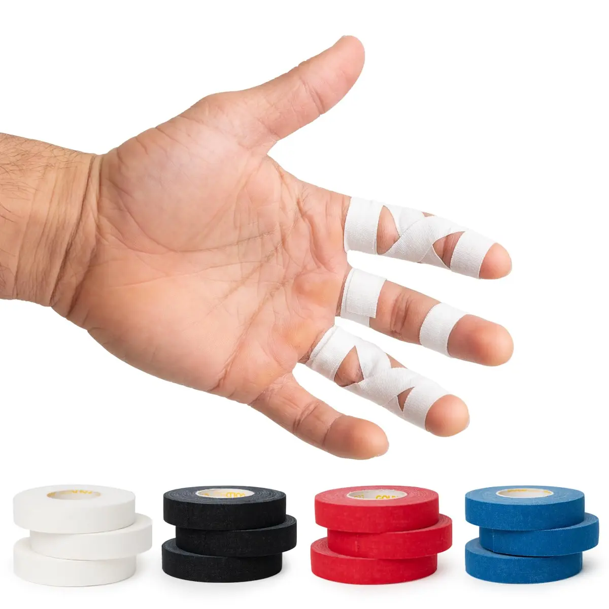 Gold BJJ Jiu Jitsu Tape - Strong Athletic Finger Tape, ½" x 30' | Protect Fingers & Toes in MMA, Wrestling, Rock Climbing - main product image