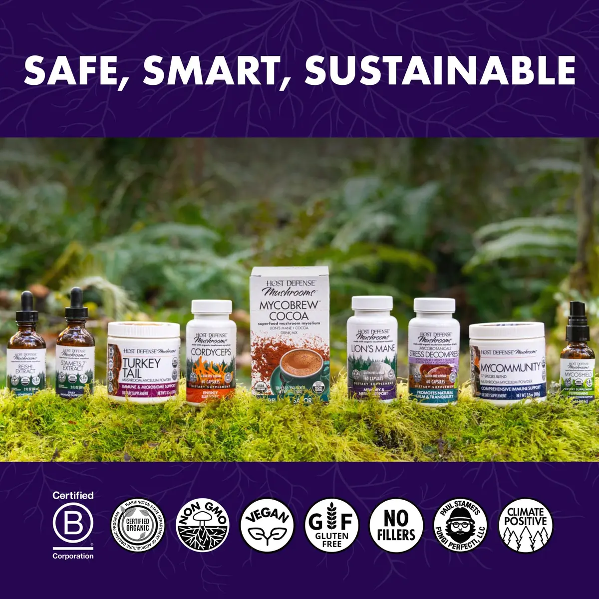 Host Defense Lion's Mane Brain & Focus Support, 240 (2 Units of 120 Ct) | Vegan Mushroom Supplement for Memory & Clarity - view 7