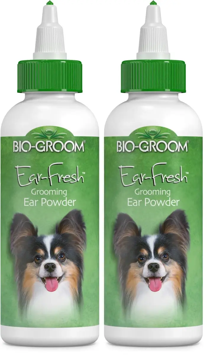 Bio-groom Ear-Fresh Dog Grooming Ear Powder 48 g (2 x 24 g) | Cruelty-Free Formula for Dry, Odor-Free Ears - main product image