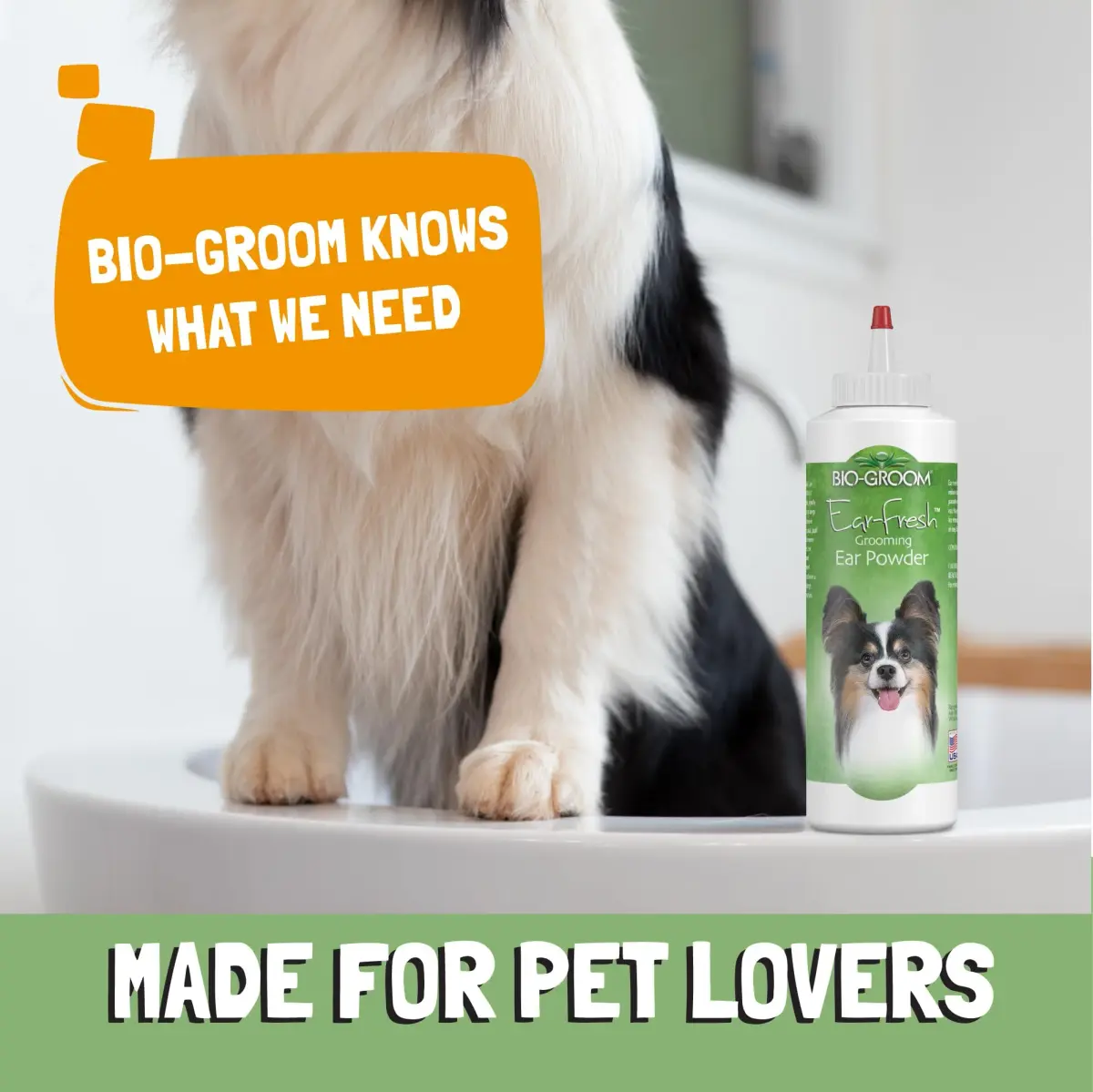 Bio-groom Ear-Fresh Dog Grooming Ear Powder 48 g (2 x 24 g) | Cruelty-Free Formula for Dry, Odor-Free Ears - view 4