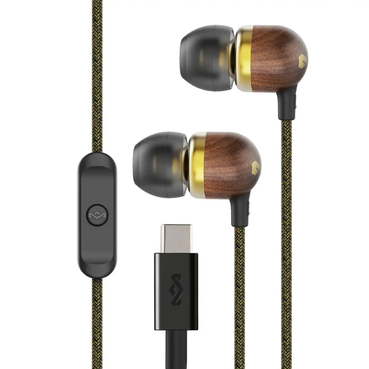 House of Marley Smile Jamaica USB-C Wired Earbuds with Microphone, 9.2mm Driver | Plug-and-Play Audio for Modern Devices - main product image