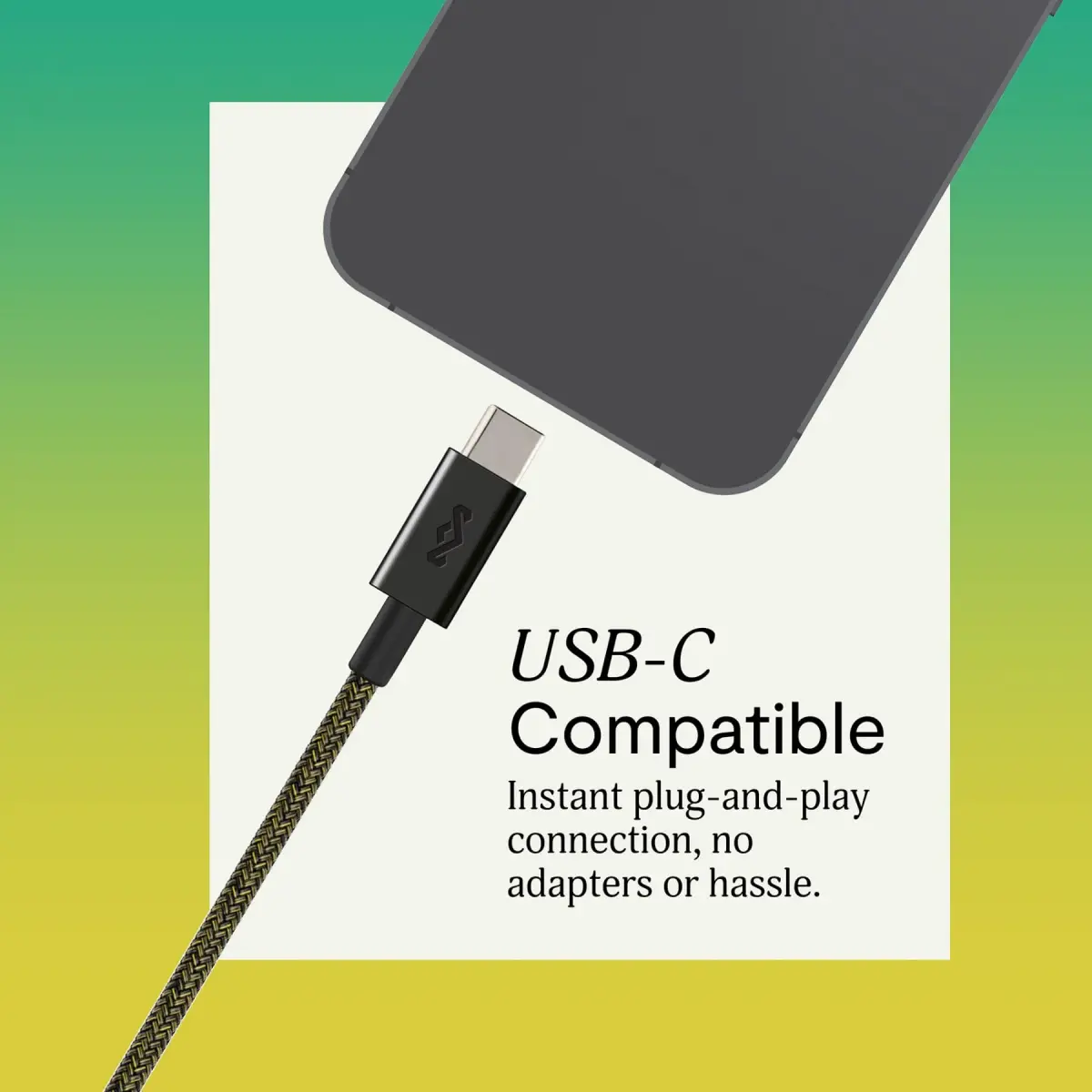 House of Marley Smile Jamaica USB-C Wired Earbuds with Microphone, 9.2mm Driver | Plug-and-Play Audio for Modern Devices - view 3