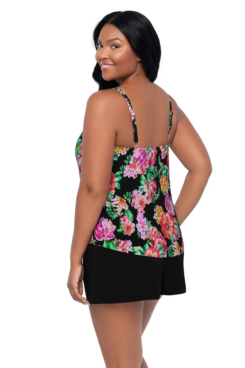 Trimshaper Womens Full Tummy Control Hank Swim Romper with Removable Cups and Adjustable Straps | Flattering Fit & Support (70-120 chars) - view 2