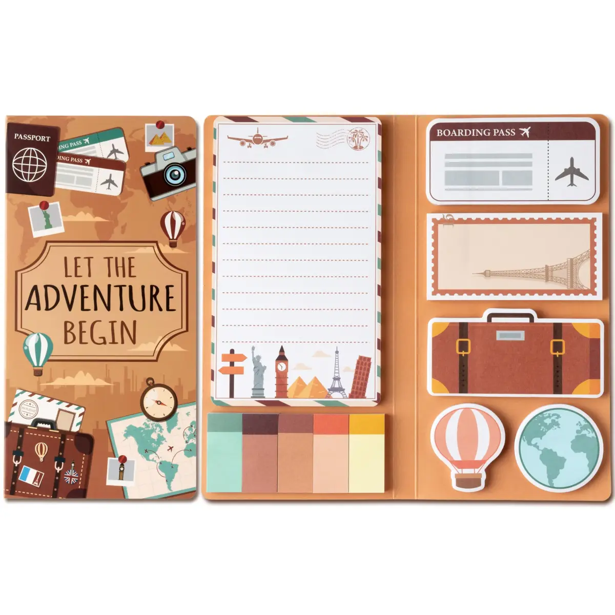 Xqumoi Let The Adventure Begin Sticky Notes Set | 550 Sheets - main product image