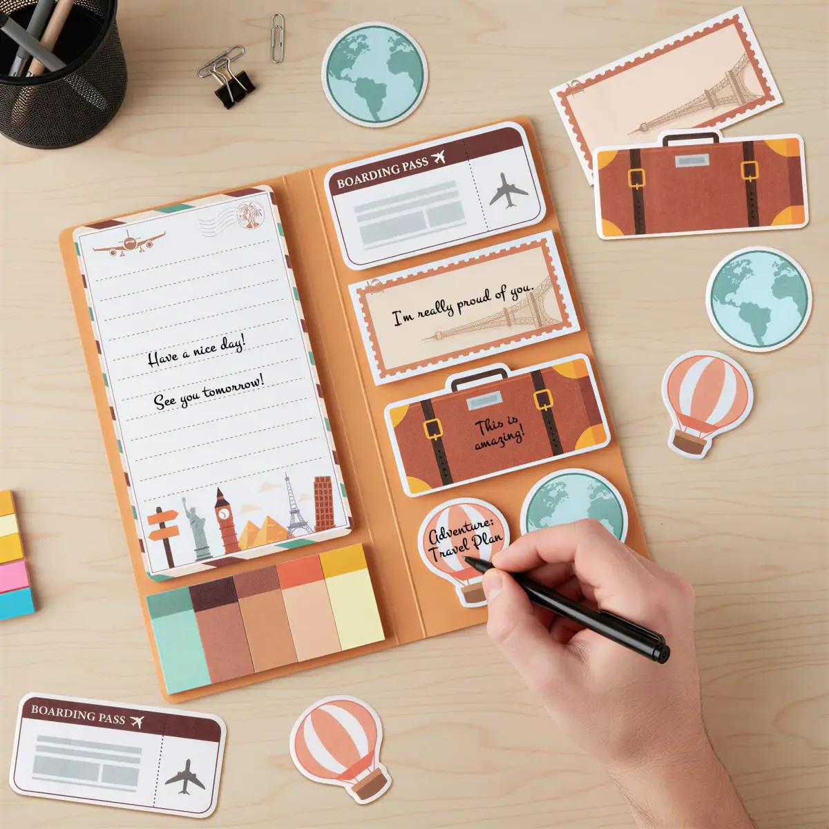Xqumoi Let The Adventure Begin Sticky Notes Set | 550 Sheets - view 3