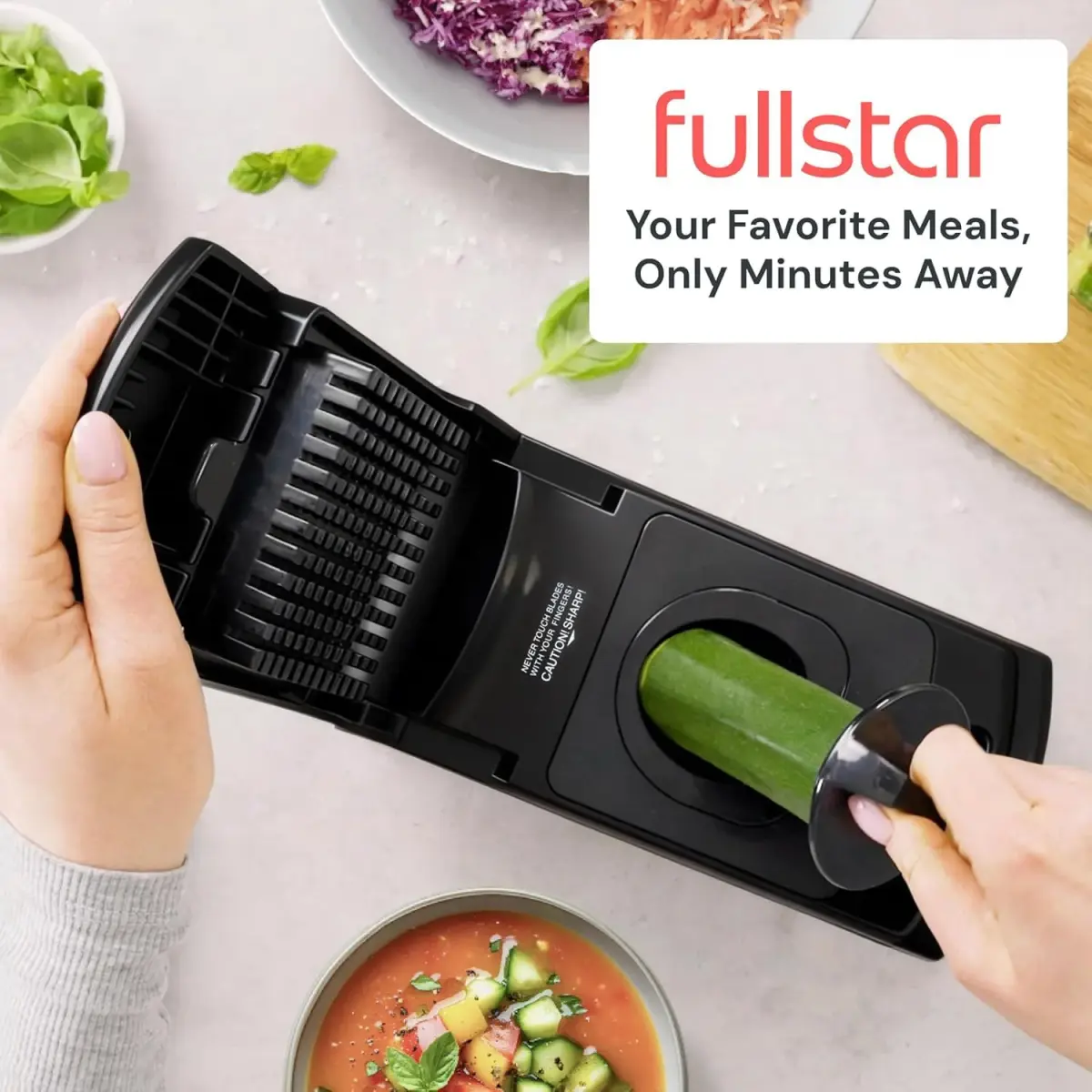 Fullstar Pro Original Vegetable Chopper & Spiralizer 1.2L (5 Cups) | Quick Kitchen Prep Tool - view 9