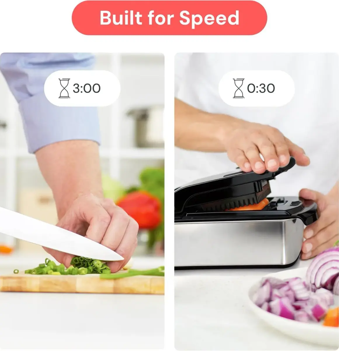 Fullstar Pro Original Vegetable Chopper & Spiralizer 1.2L (5 Cups) | Quick Kitchen Prep Tool - view 3