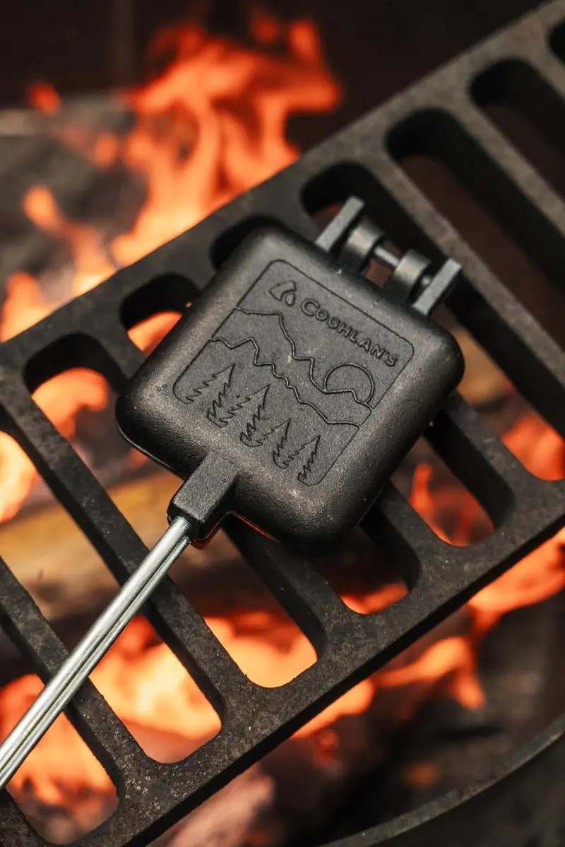 Coghlan's Cast Iron Camp Cooker - Pre-Seasoned Pie Iron Sandwich Maker with Heat-Resistant Handles - view 2