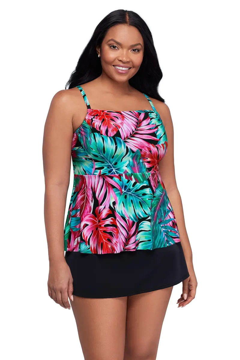 Trimshaper Womens Adjustable Terri Swim Tankini with Bra Back Closure and Removable Cups | Versatile, Supportive & Flattering (70-120 chars) - main product image