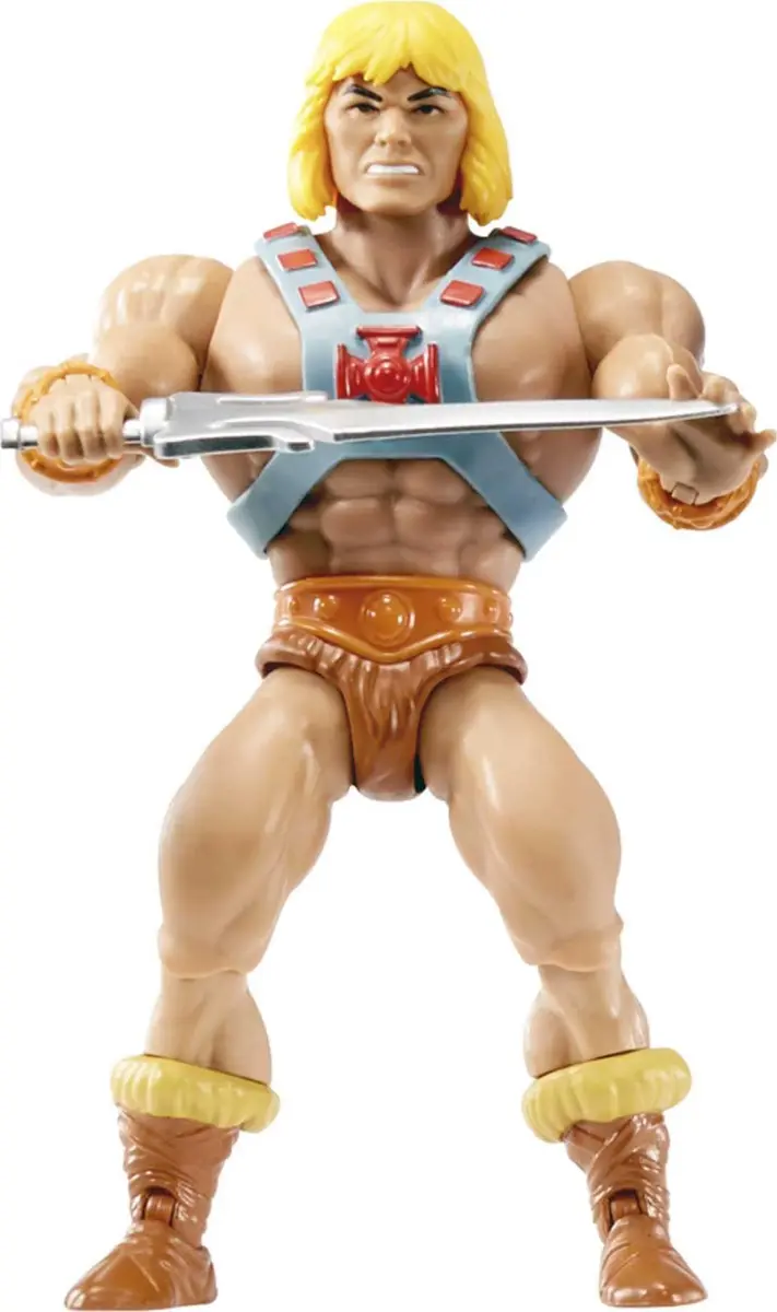 Masters of the Universe Origins He-Man 14cm (5.5-Inch) Action Figure | Retro Style with 16 Articulation Points - view 5