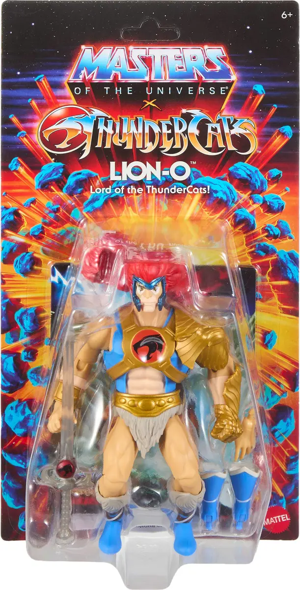 Masters of the Universe Lion-O Action Figure 5.5-inch | Nostalgic 80s Crossover Toy with Articulation & Collector Card - view 6