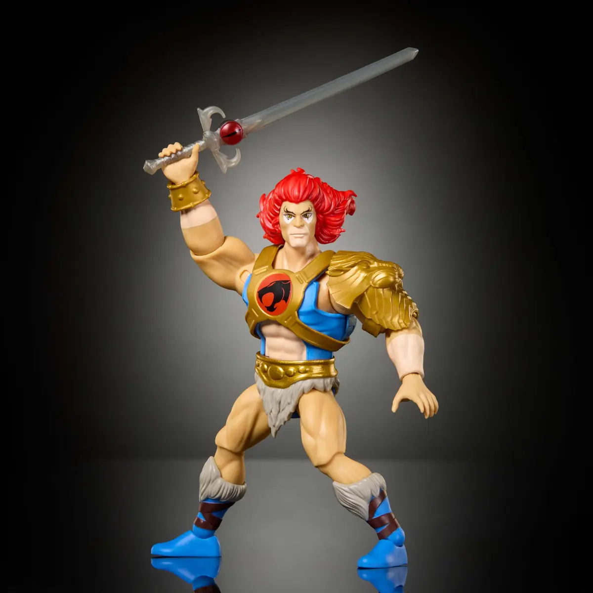 Masters of the Universe Lion-O Action Figure 5.5-inch | Nostalgic 80s Crossover Toy with Articulation & Collector Card - view 3