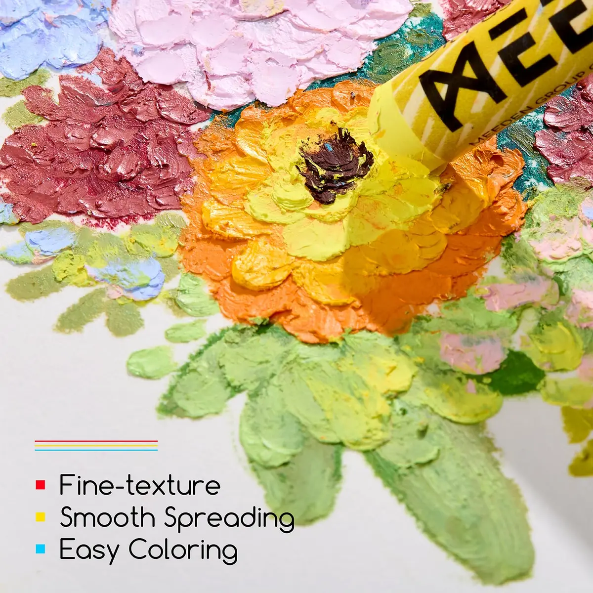 MEEDEN Soft Oil Pastels Set 144 Colors (2.4 kg / 5.3 lb) | Vibrant Colors for Artists & Beginners - view 5