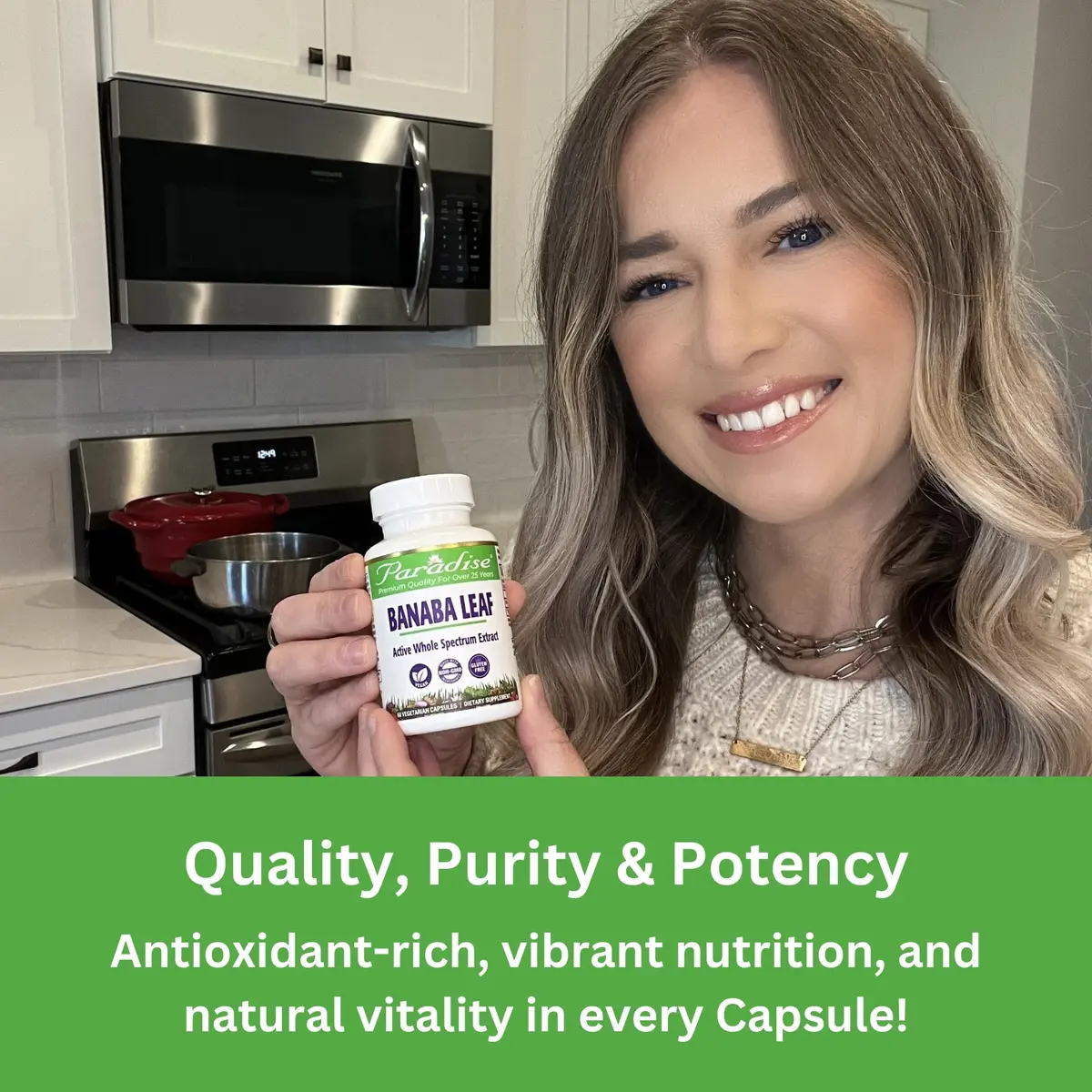 Paradise Herbs Banaba Leaf 12:1 Extract 250 mg | Vegan, Gluten-Free, Non-GMO Capsules - view 4