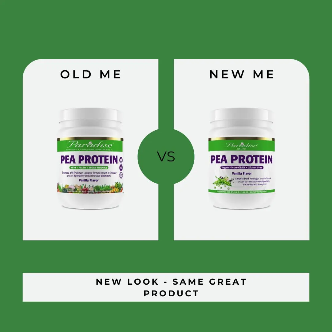 Paradise Herbs Organic Pea Protein Powder Vanilla 15.87 oz | Vegan, Gluten-Free, Non-GMO, Keto, Paleo - view 3