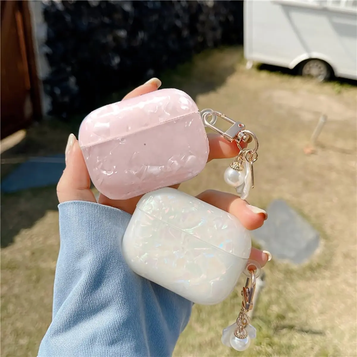 OTOPO Airpods Pro 3 Case Colorful | Support Wireless Charging & Pearl Keychain - view 4