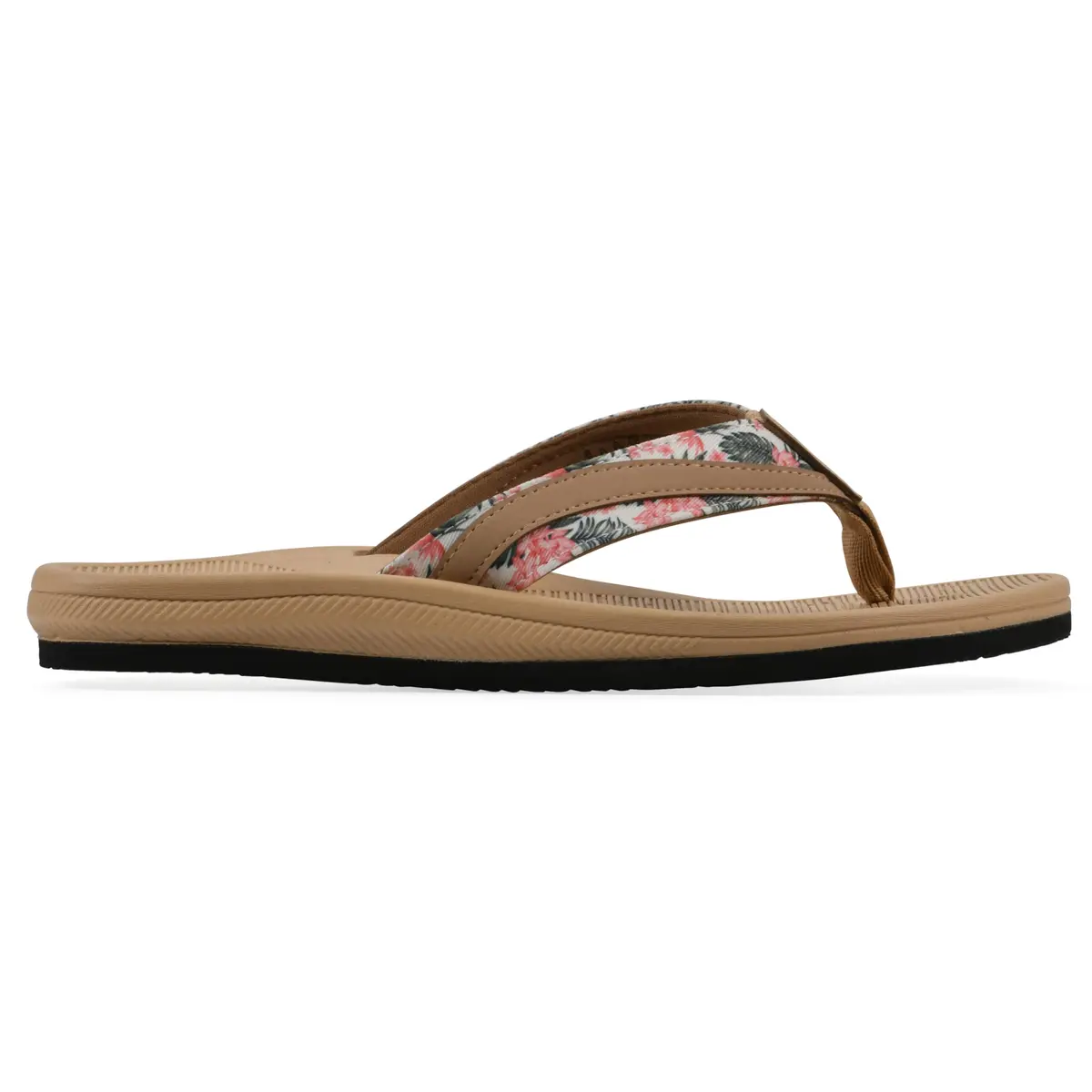 Island Surf Women's Aruba Flip-Flop Sandal, Tan Print, 9 M | Cloud-like Cushion & Arch Support - view 3