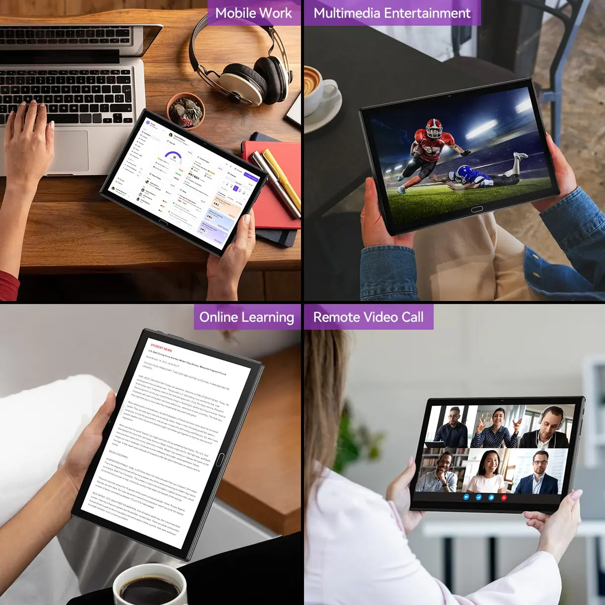ANTEMPER 10.1 Inch Android Tablet 1280*800 IPS | Android 13, 6000mAh Battery, 8-Core, Wi-Fi & LTE, Black - view 7