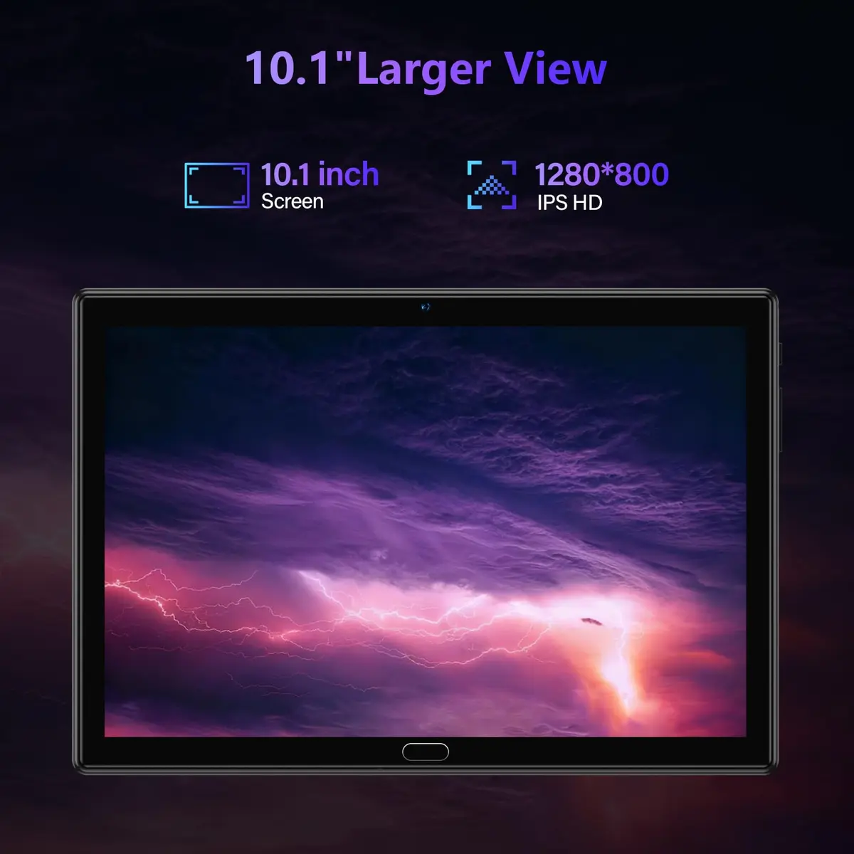 ANTEMPER 10.1 Inch Android Tablet 1280*800 IPS | Android 13, 6000mAh Battery, 8-Core, Wi-Fi & LTE, Black - view 3