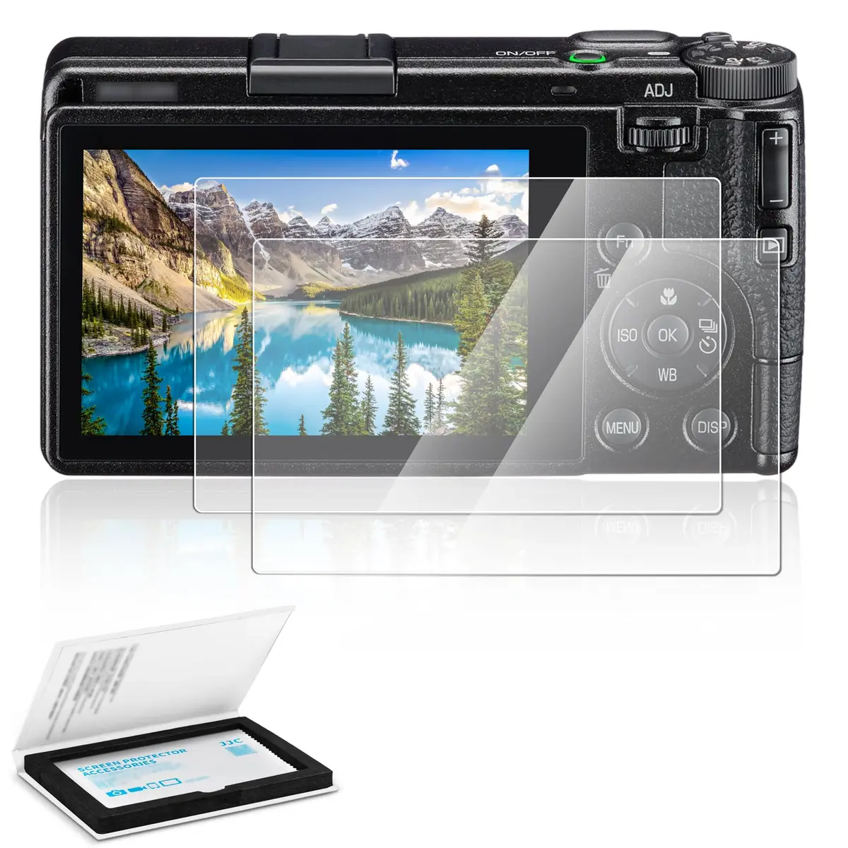 JJC Tempered Glass Screen Protector for Ricoh GR IV (2-Pack) | 9H Hardness, Ultra-Clear, Bubble-Free - main product image
