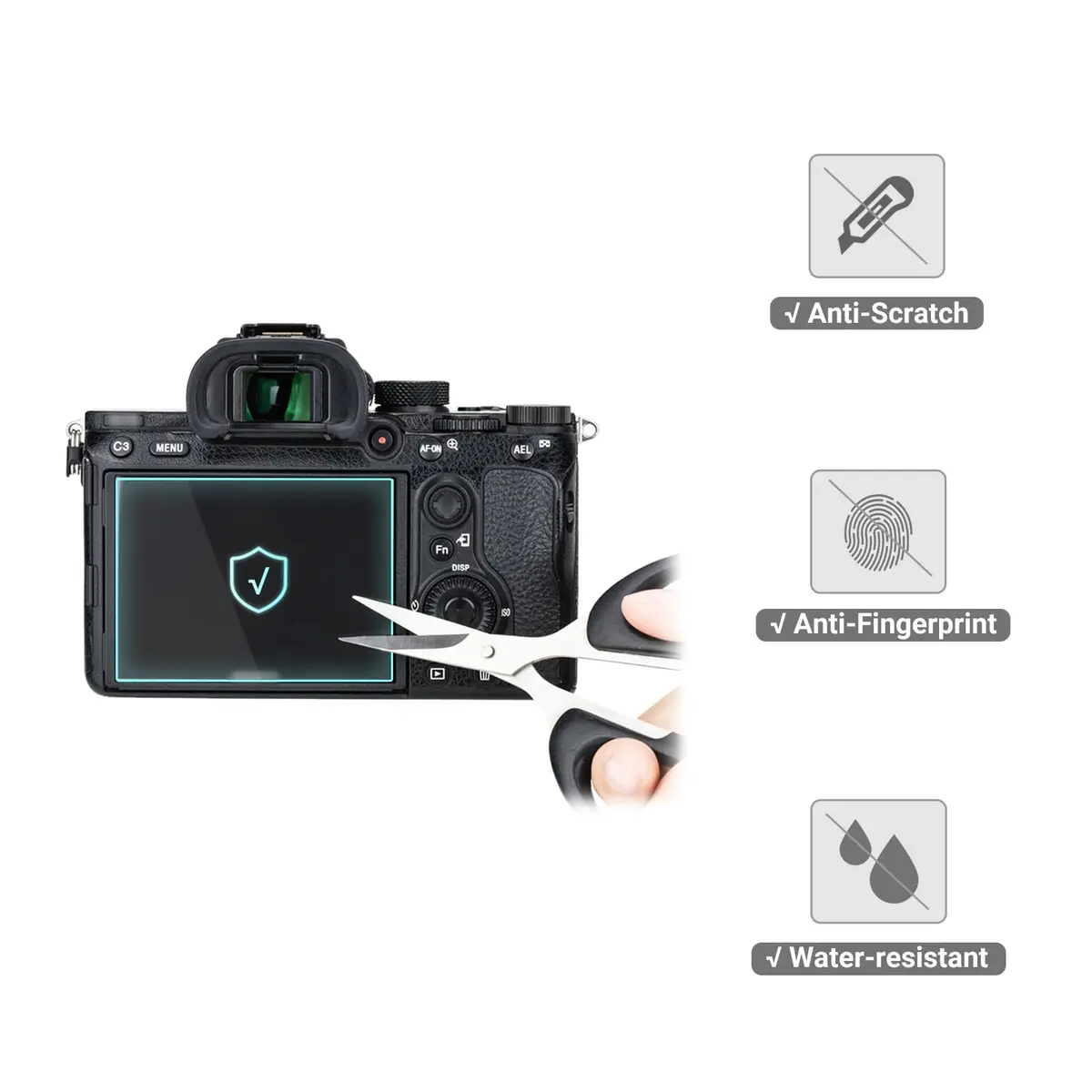 JJC Tempered Glass Screen Protector for Ricoh GR IV (2-Pack) | 9H Hardness, Ultra-Clear, Bubble-Free - view 7