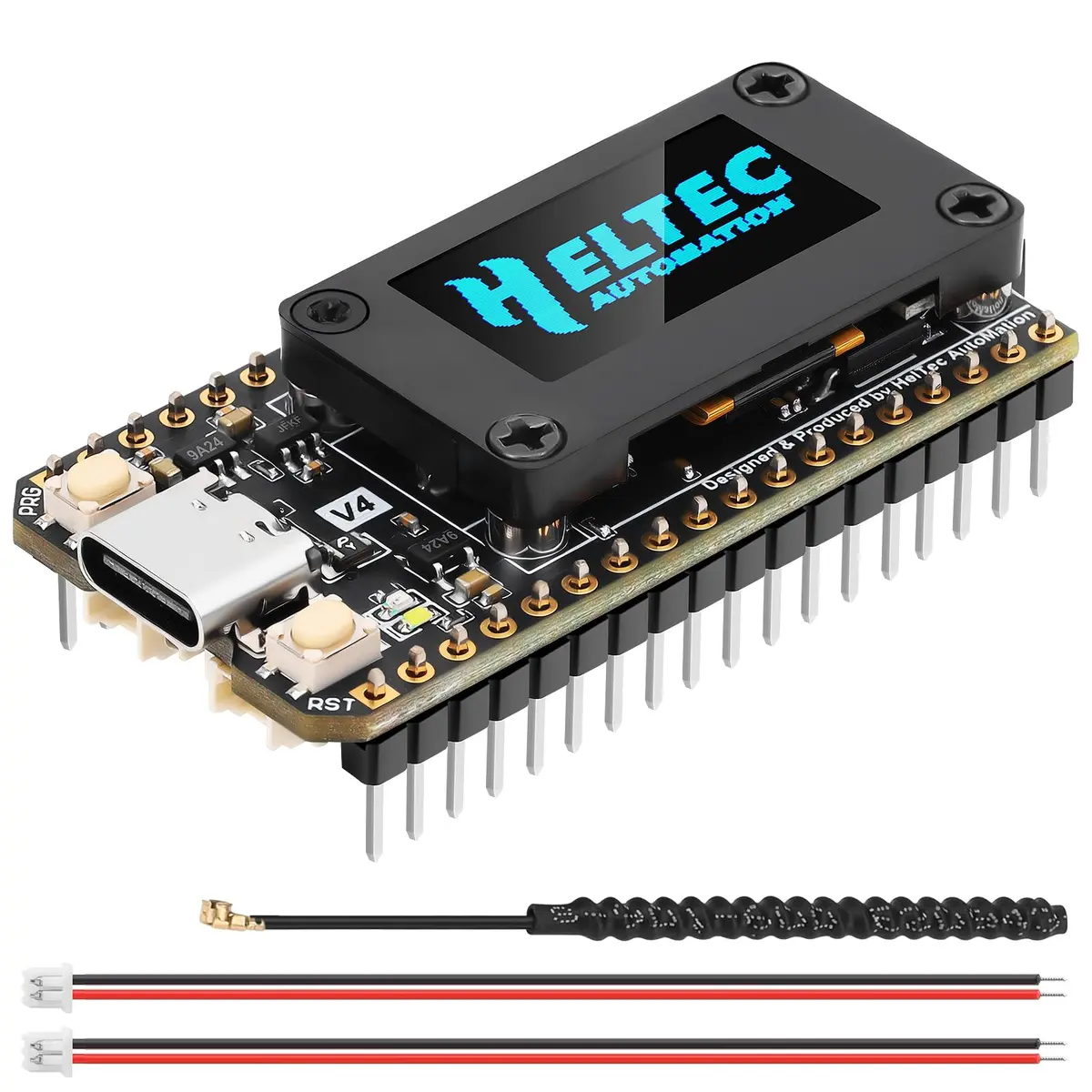Meshnology ESP32 LoRa V4 Development Board | Upgraded ESP32-S3 SX1262 IoT Module with OLED & GPS Support - main product image