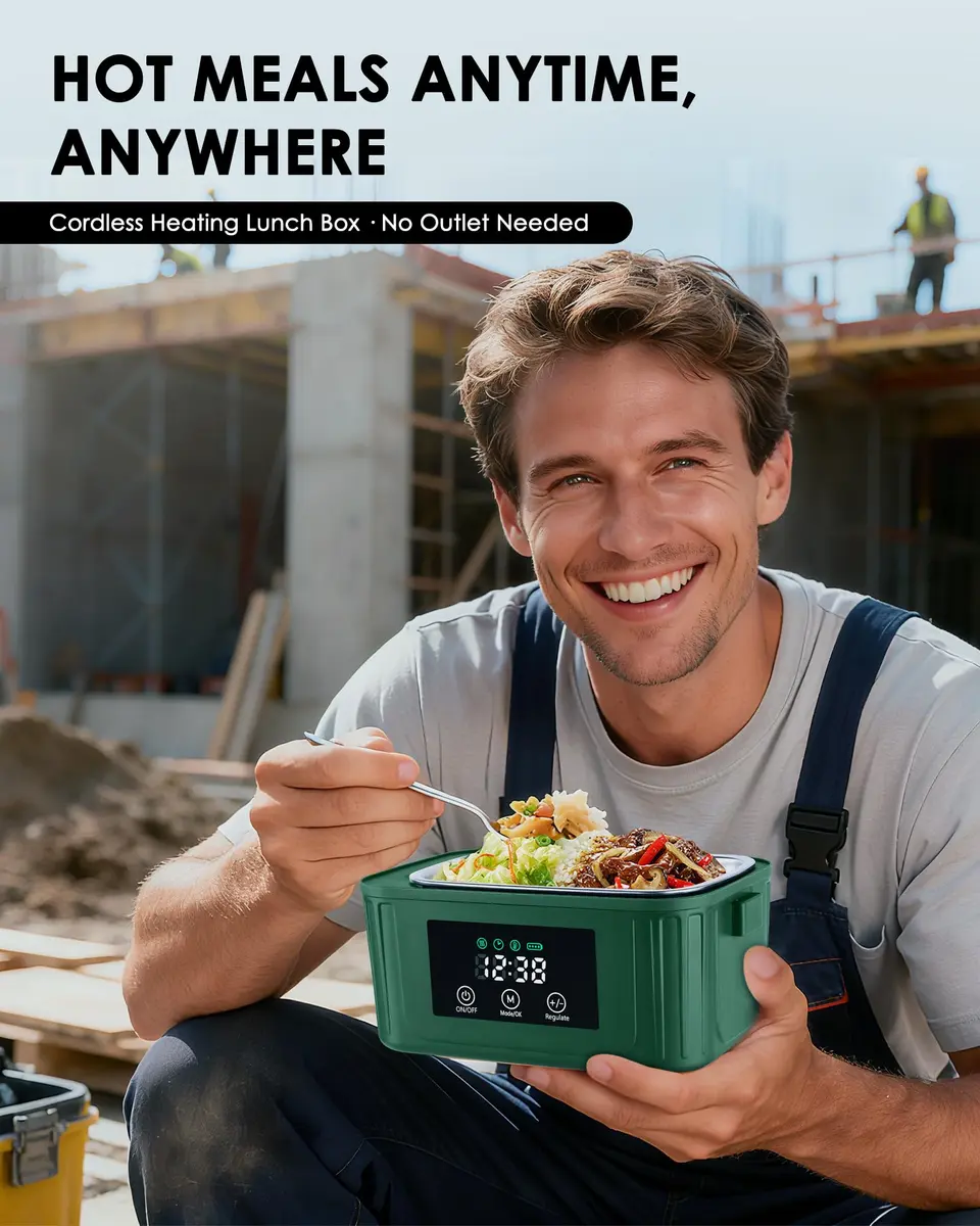 Aurevit Cordless Electric Lunch Box 1.4L | Auto Keep Warm & Fast Charging (100-120 chars) - view 2