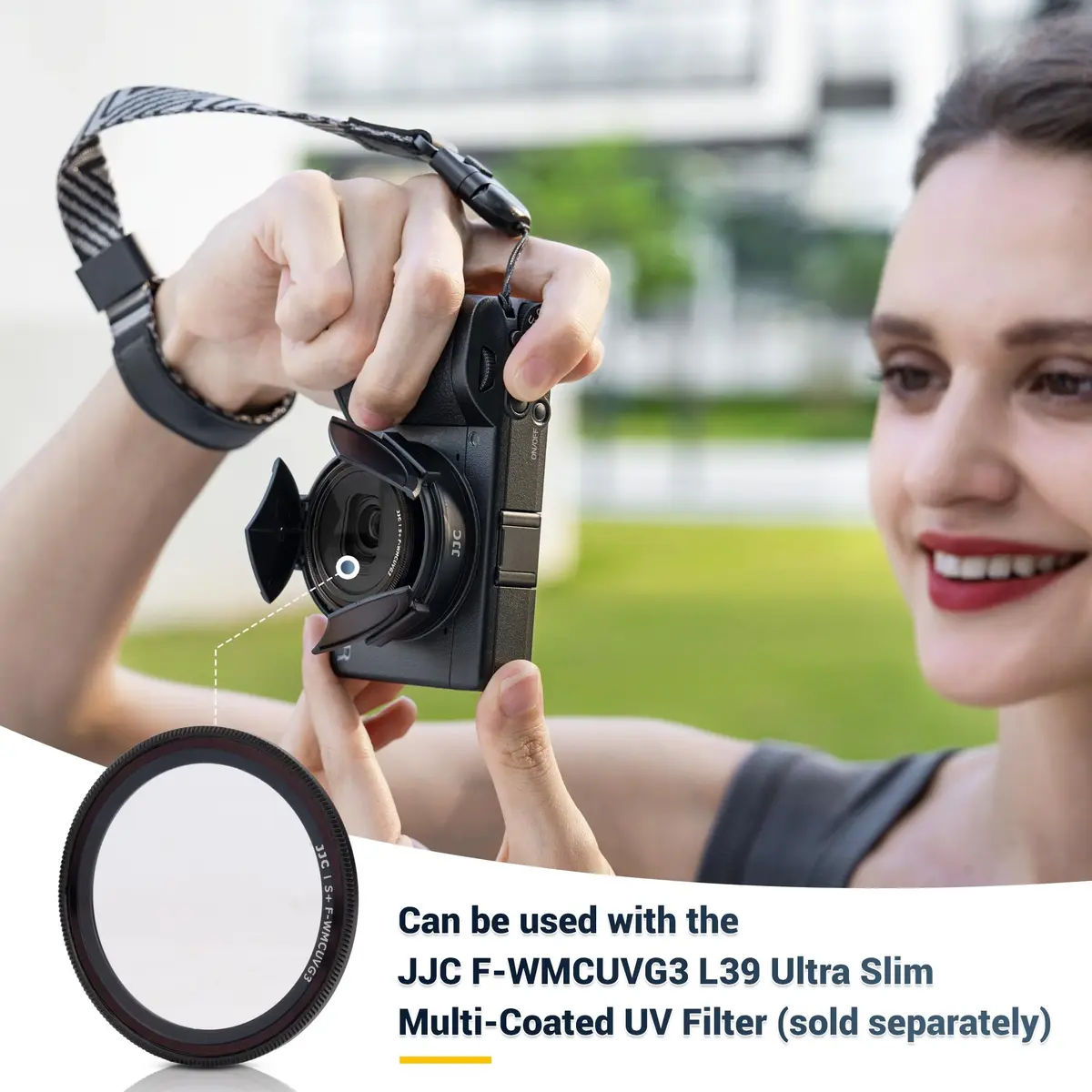 JJC Auto Open Close Lens Cap for Ricoh GR IV GRIV GR4 | No Vignetting, Lightweight, Anti Dust - view 5