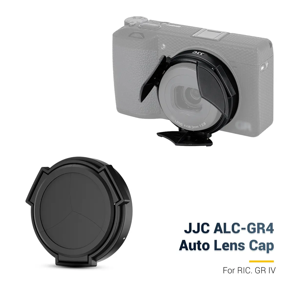 JJC Auto Open Close Lens Cap for Ricoh GR IV GRIV GR4 | No Vignetting, Lightweight, Anti Dust - view 7