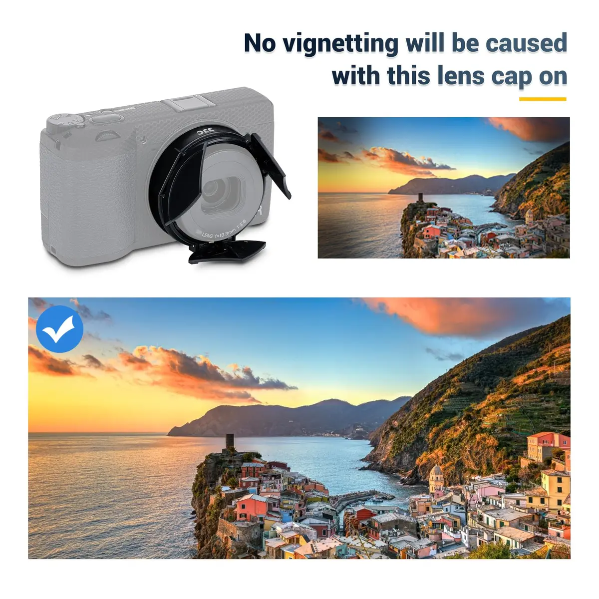 JJC Auto Open Close Lens Cap for Ricoh GR IV GRIV GR4 | No Vignetting, Lightweight, Anti Dust - view 3