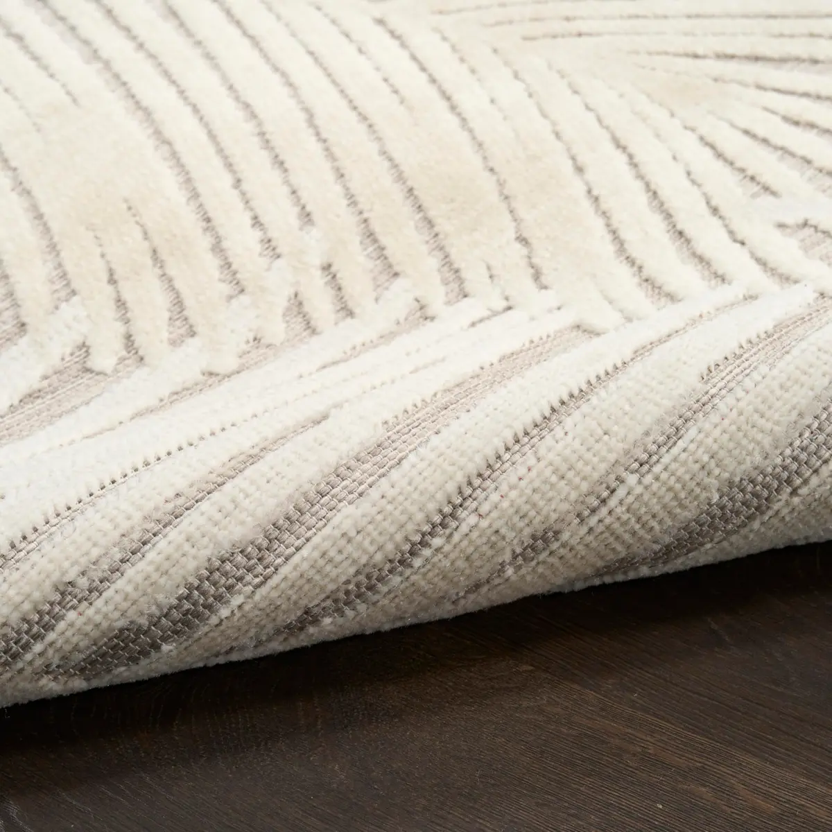 Nourison Suncoast Beige 7'10" x 9'10" Area Rug | Easy Clean, Non Shedding, Indoor/Outdoor (8' x 10') - view 9