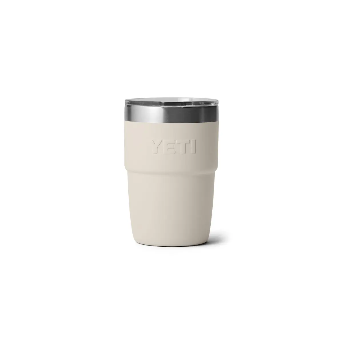 YETI Rambler 8 oz Insulated Coffee Mug with Lid, Cape Taupe | DuraSip Ceramic Lined Stackable Cup - view 6