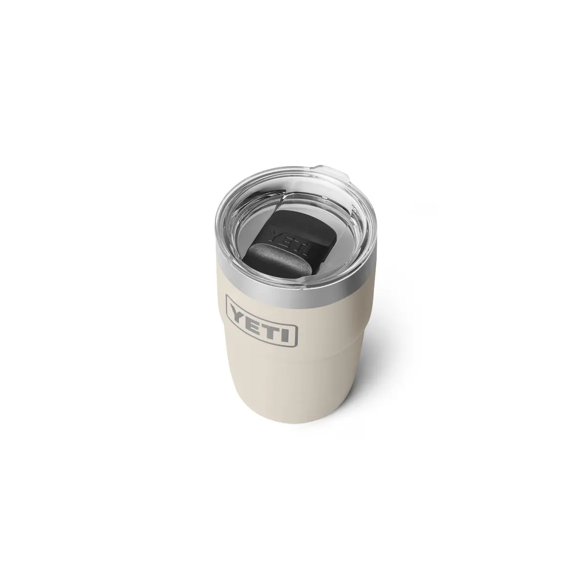 YETI Rambler 8 oz Insulated Coffee Mug with Lid, Cape Taupe | DuraSip Ceramic Lined Stackable Cup - view 3