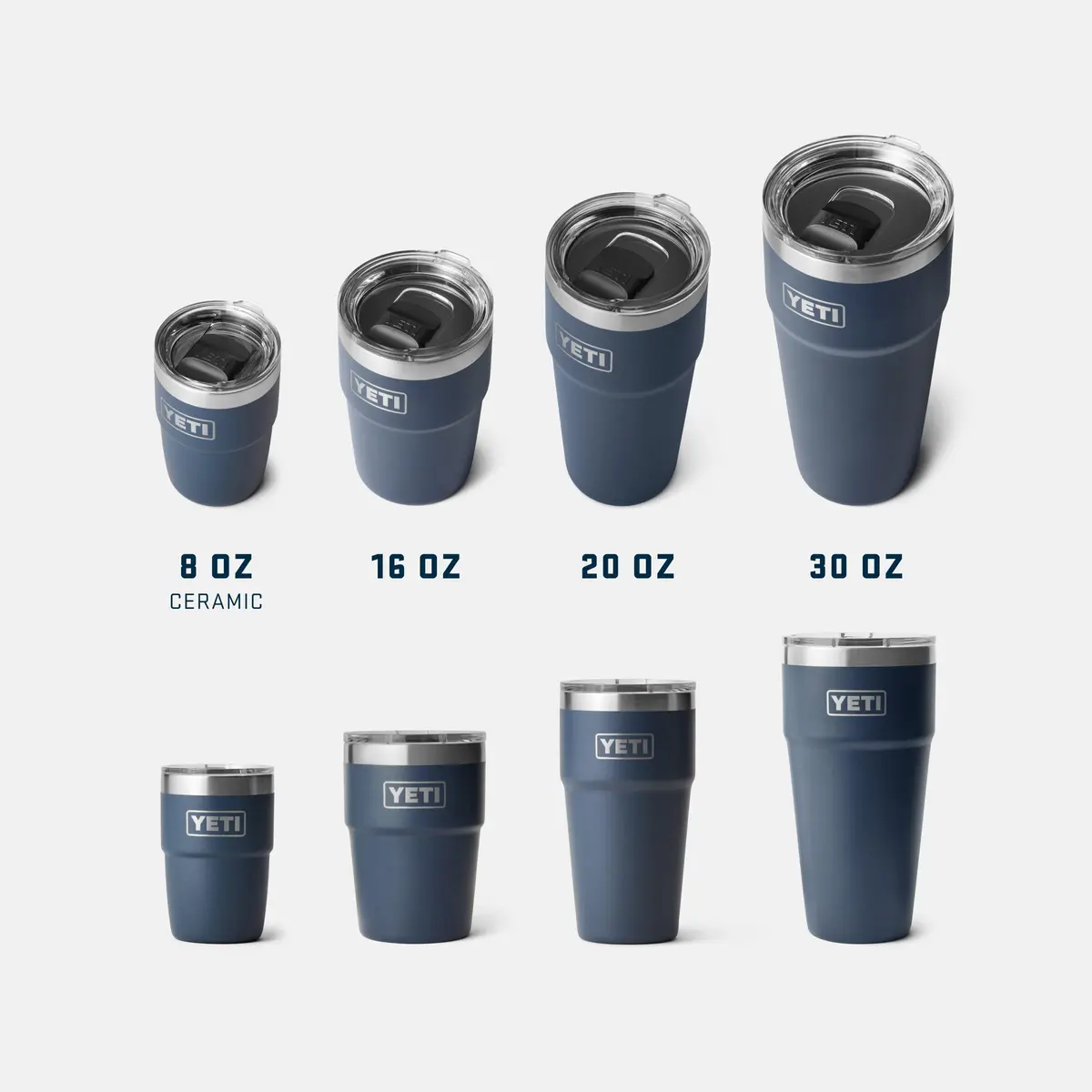 YETI Rambler 8 oz Insulated Coffee Mug with Lid | DuraSip Ceramic Lining, Barista-Friendly Design - view 7