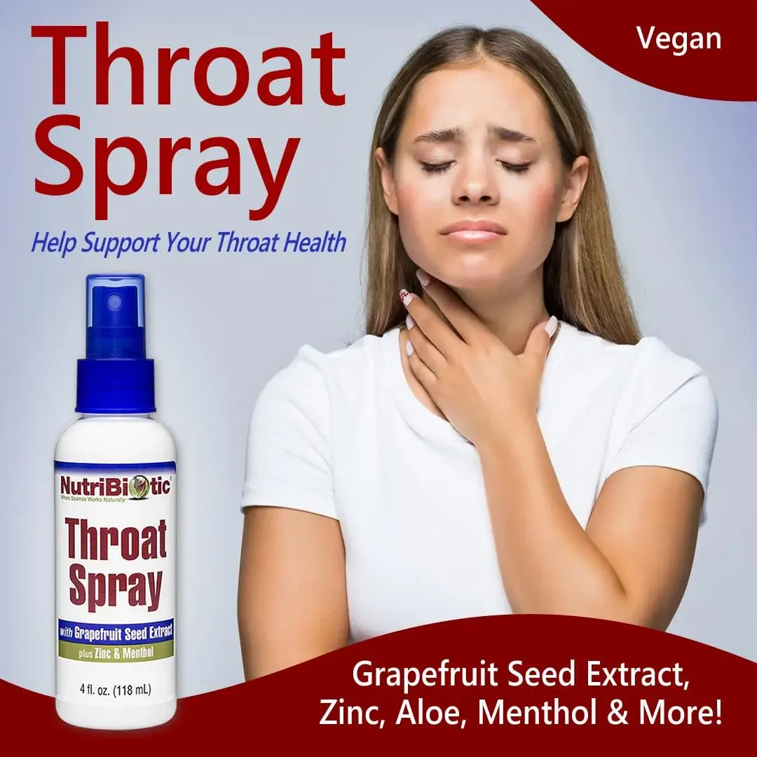 NutriBiotic Throat Spray with GSE 237ml (8 Fl Oz) | Soothing Sore Throat Support with Zinc & Menthol - view 6
