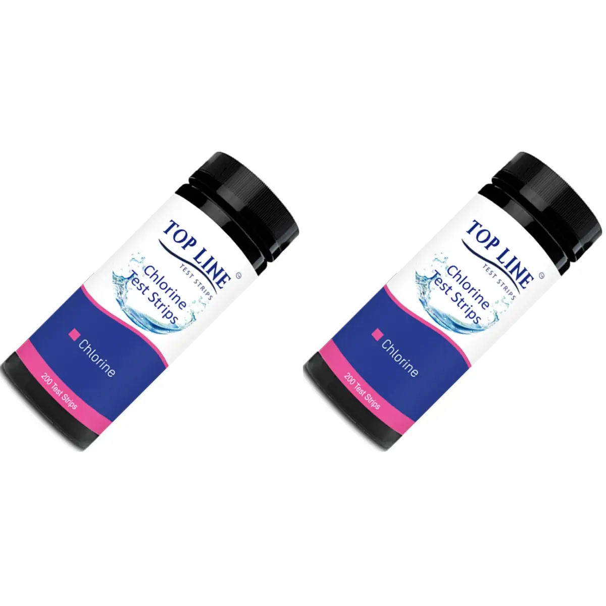 TOP LINE TEST STRIPS 200 Chlorine Test Strips for Food Service 0-500 ppm (Pack of 2) - main product image