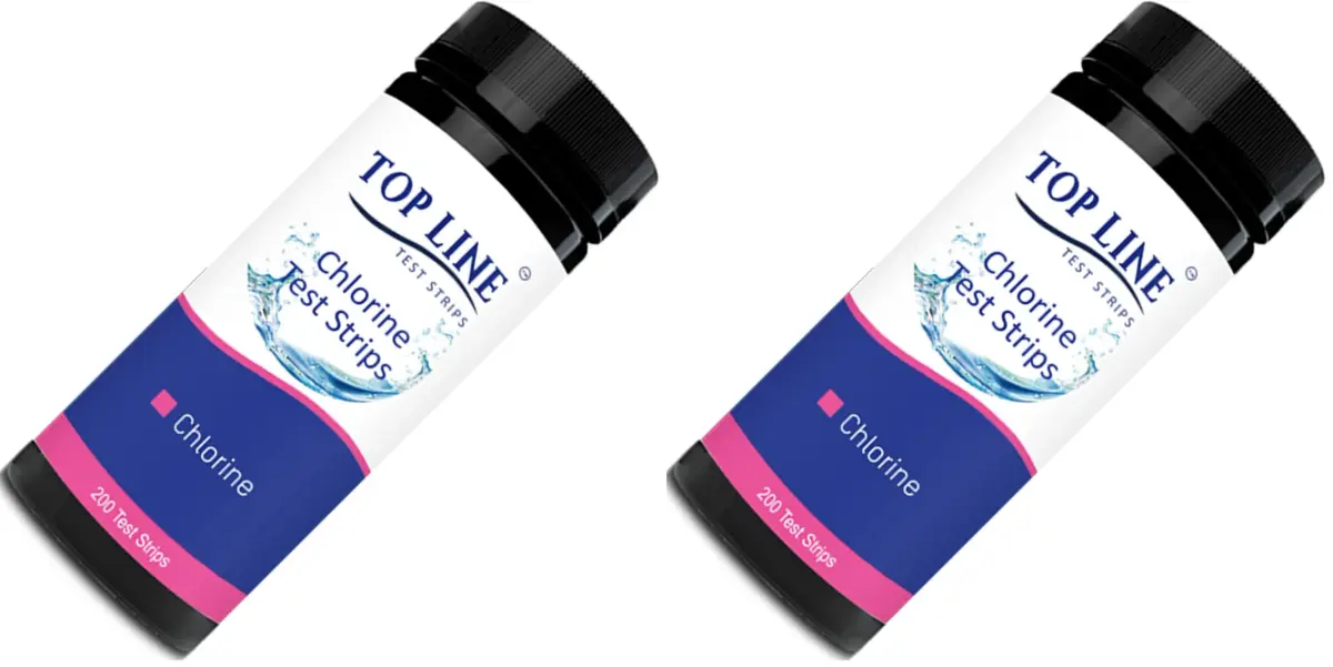 TOP LINE TEST STRIPS 200 Chlorine Test Strips for Food Service 0-500 ppm (Pack of 2) - main product image
