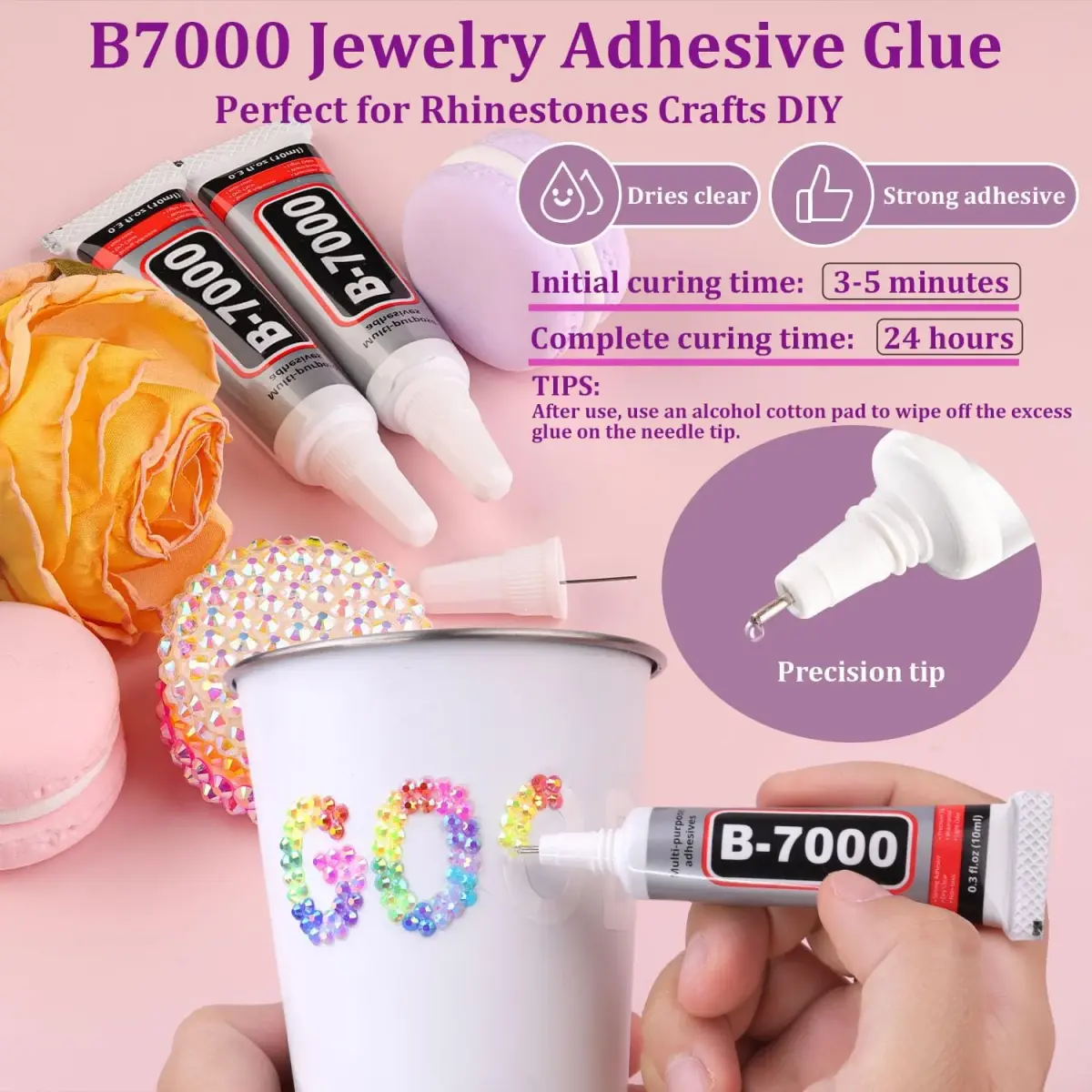TINKRSTUFF Jelly Rhinestones for Bedazzling 38500Pcs 3mm & 5mm Multicolor Resin Gems | Sparkle & Shine DIY Crafts - view 4