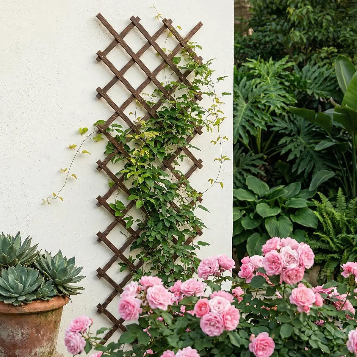 Tilinyan & one Expandable Garden Trellis 4 PCS | 114.9 cm (45.2") L x 27.9 cm (11") W - view 4