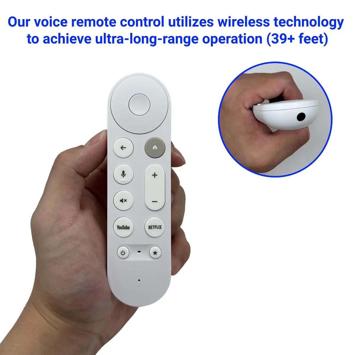 ARCSTILL Google TV Streamer 4K Voice Remote | Compatible with Chromecast Google TV, Long Range, Fast Response - view 5
