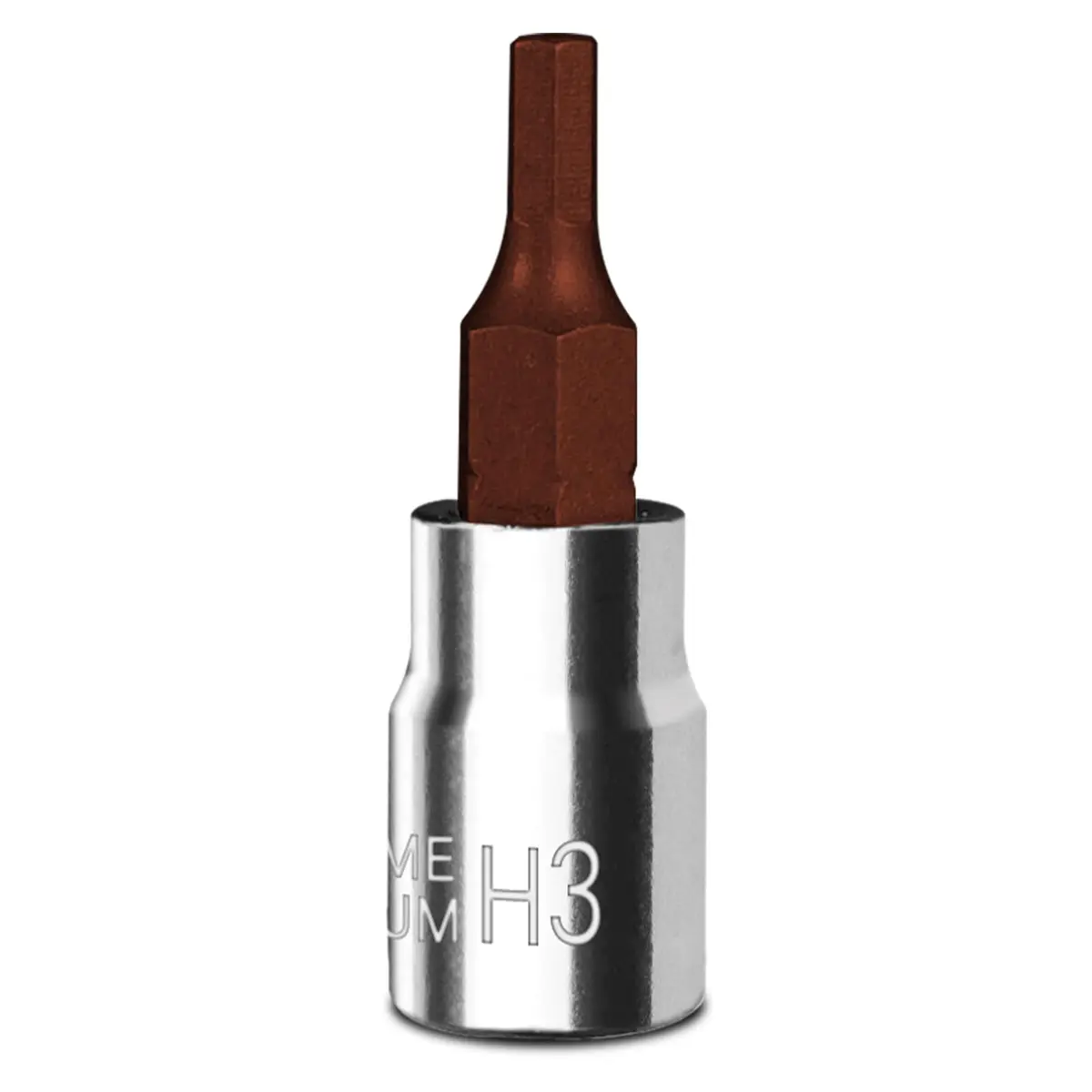 BLACKROBOT 3 mm Hex Bit Socket, 1/4 Inch Drive H3 Allen Key Socket, S2 Steel Head | Metric Precision Fit - main product image