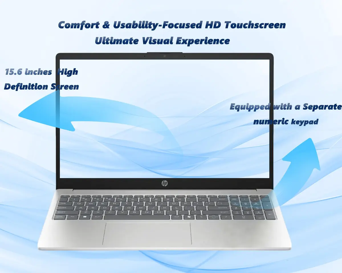 HP 15.6" Touchscreen Laptop for Students, Intel Core i3, 16GB RAM | 512GB SSD, Lightweight, Long Battery Life - view 6