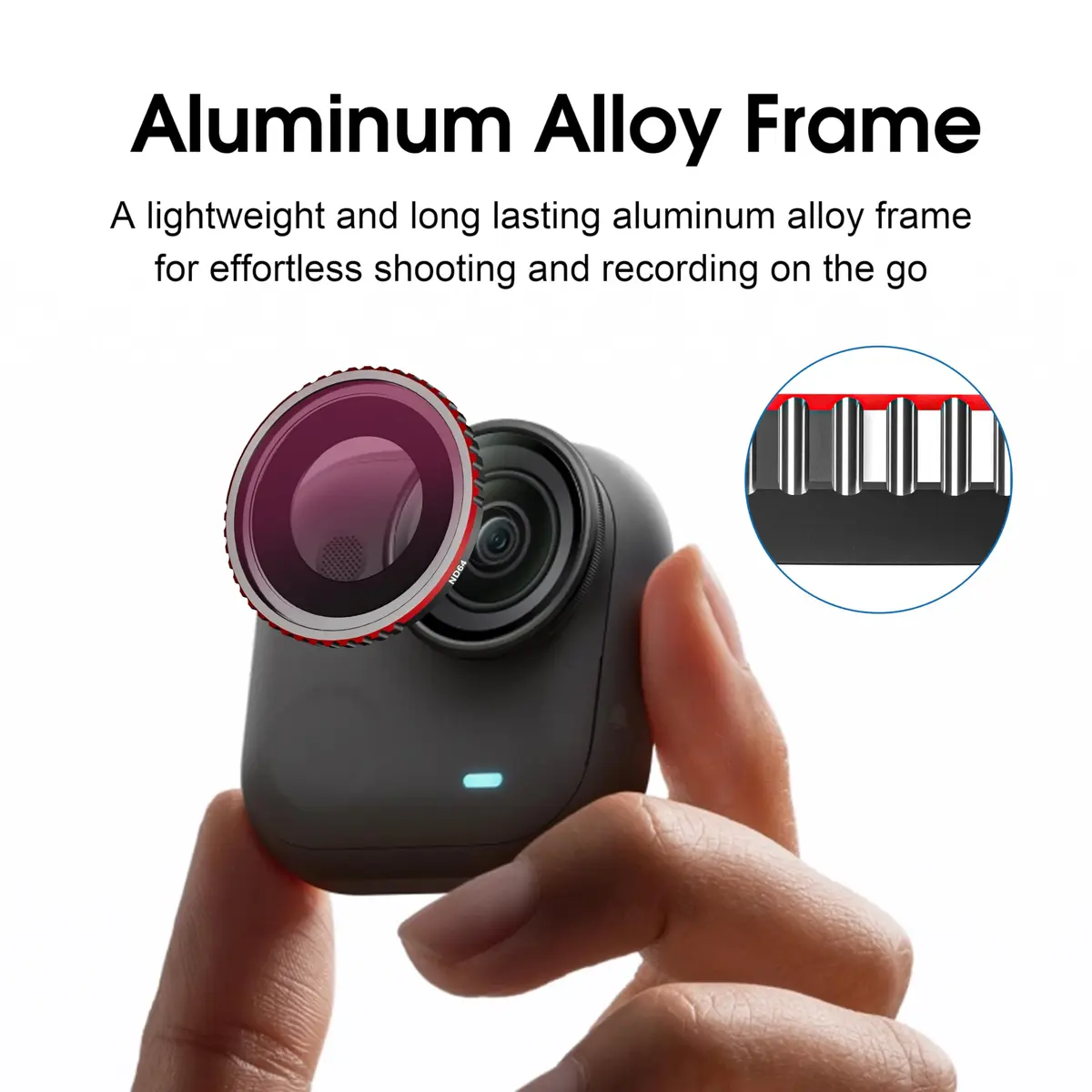 STARTRC VCR ND CPL Filters Set for Insta360 Go Ultra | Optical Glass, Multi Coating, 4 Pack - view 6