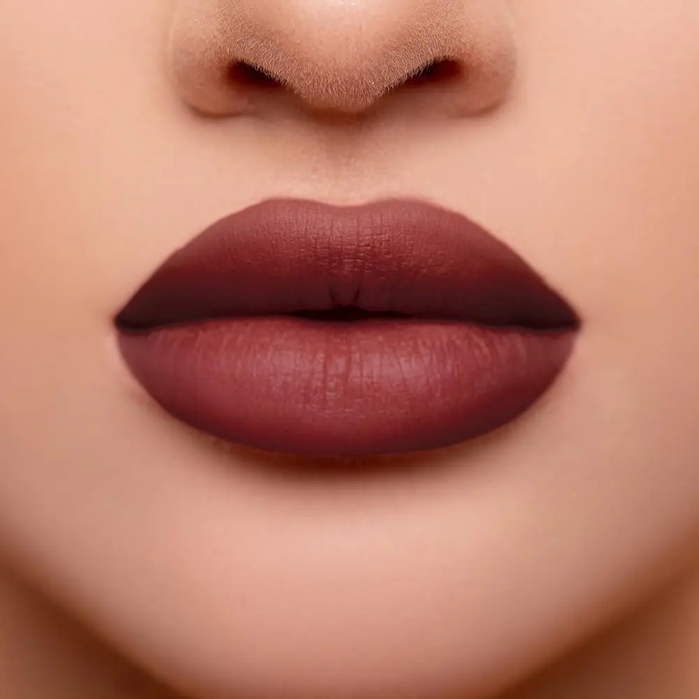 House of Sillage Matte Velvet Lipstick - Deep Burgundy Red | Long-Lasting Matte Satin Finish (70-120 chars) - view 2