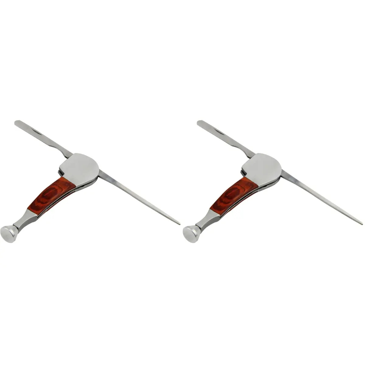 Milcraft 3-in-1 Pipe Scraper Tool Set with Rosewood Handle | Pack of 2 - main product image