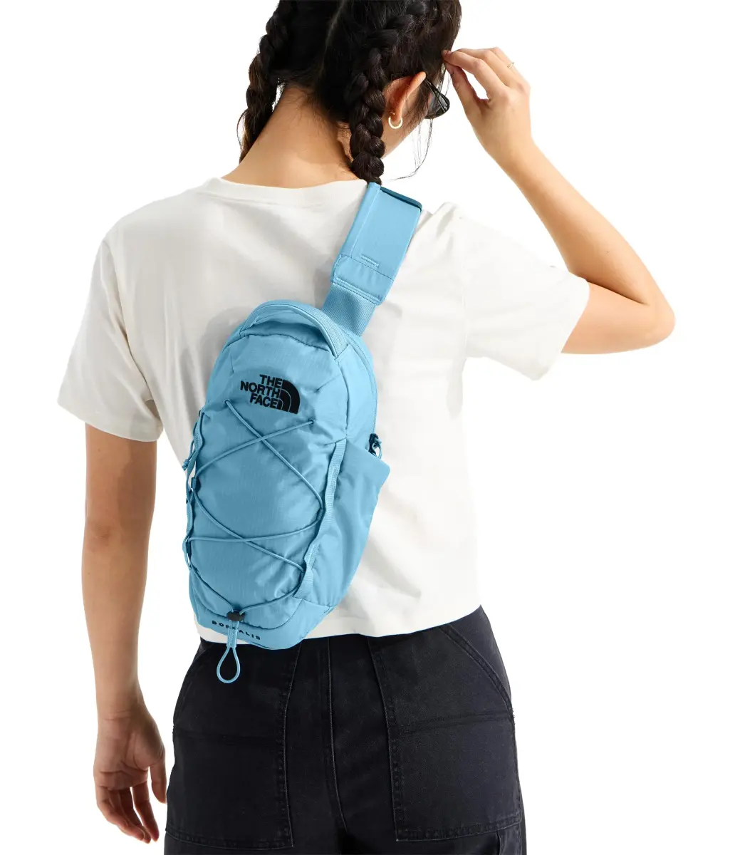 The North Face Borealis Sling Bag 6L in Pale Teal - Comfortable Padded Strap, Water-Repellent - view 2