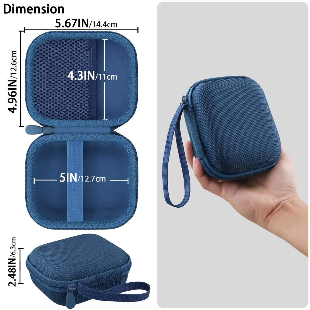 co2CREA Protective Case for Bose SoundLink Micro 2nd Gen | Durable, Lightweight & Portable in Twilight Blue - view 7