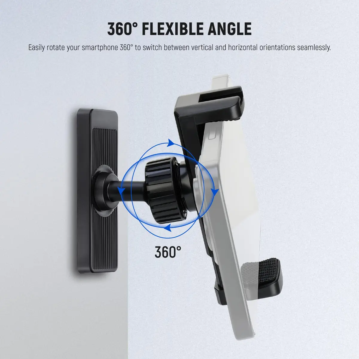 NEEWER Magnetic Phone Holder Mount Stand with 360° Rotation & Desktop Stand, Black | Secure Gym & Home Use - view 4