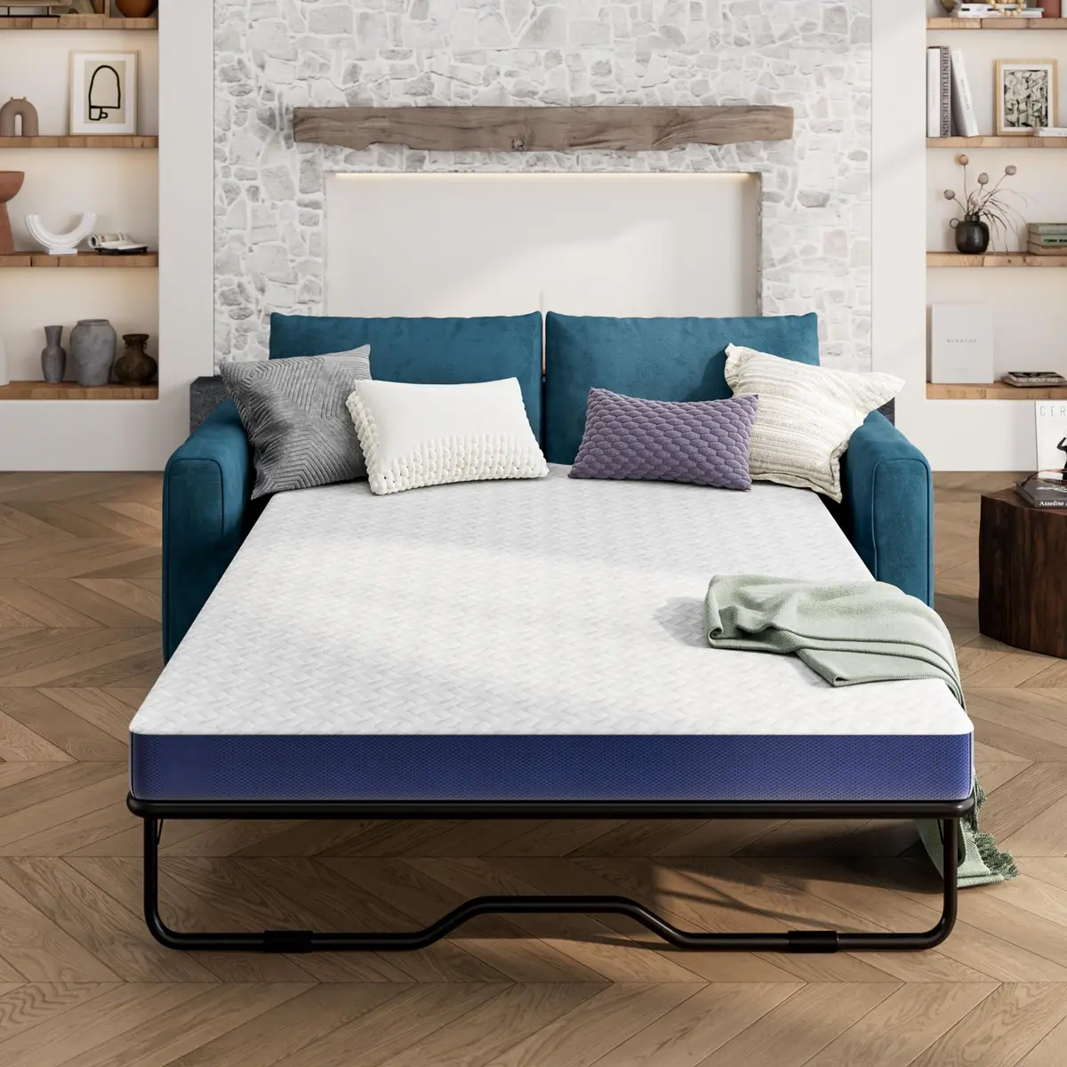 Wellynap 4 Inch Gel Memory Foam Sofa Mattress Full Size 72 x 53 Inches | Support & Comfort - view 3